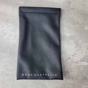 QUAY AUSTRALIA Black Soft Case Sunglasses Protective Bag